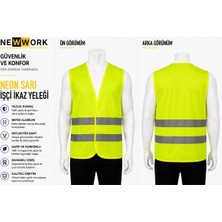 Newwork Sarı Işçi Ikaz Yeleği Reflektörlü