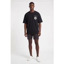 Blow Up Future Gen Son Goku Siyah Oversize Erkek T-Shirt 141609