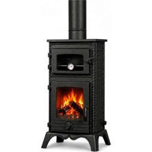 Dorello Odun Kömür Sobası Pik Döküm Fırınlı Kuzine Soba DRL-053