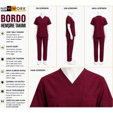 Newwork Zarf Yaka Yazlık Kısa Kol Hemşire Takım