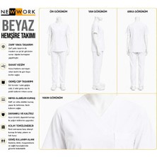 Newwork Zarf Yaka Yazlık Kısa Kol Hemşire Takım