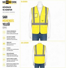 Newwork Sarı Mühendis Ikaz Yeleği