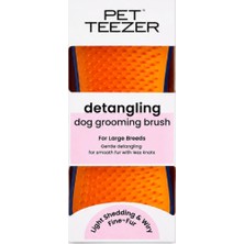 Tangle Teezer Pet Teezer Detangling Dolaşık Açıcı Büyük Irk Köpek Bakım Fırçası 14,7x6,4 cm (Mavi-Turuncu)