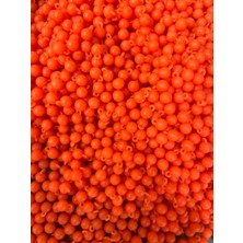 Aqua Sazan Boncuğu 8 mm Turuncu Kulplu Balıkçı Boncuk Dip Boncuk 50 Adet Orange