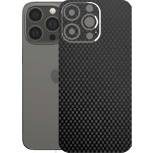 Kapps Iphone 13 Pro ile Uyumlu Fiber Serisi Premium Arka Kapak Kaplama(Kenarlar Yoktur!)