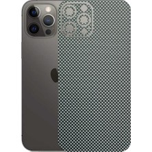 Kapps Iphone 12 Pro Max ile Uyumlu Fiber Serisi Premium Arka Kapak Kaplama(Kenarlar Yoktur!)