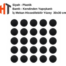 Hayat Trafik Siyah- Kendinden Yapışkanlı - Iç Mekan Hissedilebilir Yüzey - Nokta 30X30 cm