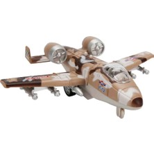Mabelme Store Sesli ve Işıklı Die Cast Çek Bırak Savaş Uçağı
