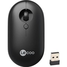Mabelme Store Lenovo Lecoo WS212 1600 Dpı 4 Tuşlu Kablosuz Siyah Optik Mouse