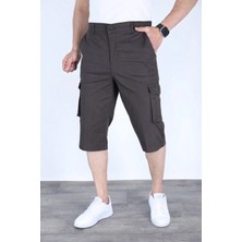sports here Kapri Kargo Cepli Keten Mevsimlik Pantolon