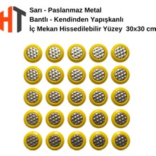 Hayat Trafik Paslanmaz- Kendinden Yapışkanlı - Iç Mekan Hissedilebilir Yüzey - Nokta 30X30 cm