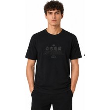 Tommy Life Basic Erkek Tshirt Bisiklet Yaka Siyah 88506