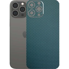 Kapps Iphone 13 Pro Max ile Uyumlu Fiber Serisi Premium Arka Kapak Kaplama(Kenarlar Yoktur!)