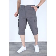 sports here Kapri Kargo Cepli Keten Mevsimlik Pantolon