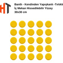Hayat Trafik Bantlı - Tırtıklı -  Iç Mekan Hissedilebilir Yüzey - Nokta 30X30 cm