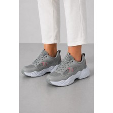 Ht Hotin Cooper Kadın Günlük Hafif ve Rahat Spor Ayakkabı – Yumuşak Taban Sneaker - Gri