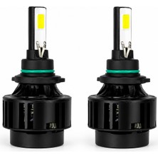 EP Garaj Otomotiv Nıken 9006 6000K LED Xenon Far Ampulü 30000LM Ultra Güçlü Beyaz Işık Fanlı Sistem Takım