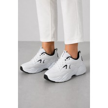 Ht Hotin Cooper Kadın Günlük Hafif ve Rahat Spor Ayakkabı – Yumuşak Taban Sneaker - Beyaz