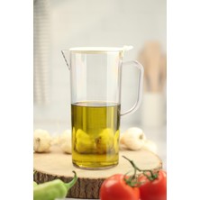 KSB Store Akrilik Ölçekli Şeffaf 1 Lt Yağlık & Yağdanlık & Ölçü Kabı ( Cam Değildir )