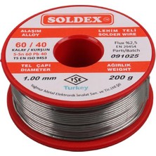 KSB Store Soldex 1.00MM Kalın 200 Gram Kalın Lehim Teli SN60 PB40