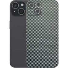 Kapps Iphone 15 ile Uyumlu Fiber Serisi Premium Arka Kapak Kaplama(Kenarlar Yoktur!)
