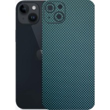 Kapps Iphone 14 Plus ile Uyumlu Fiber Serisi Premium Arka Kapak Kaplama(Kenarlar Yoktur!)
