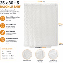 Kutu Marketim 25X35+5 cm Balonlu Torba - 25 Adet  – Havalı Naylonlu Koruyucu -  Kargo Ambalaj Zarfı