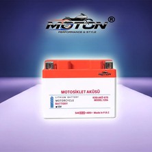 Moton 12N6,5L-BS Uyumlu Lifepo4 Lityum Motosiklet Aküsü