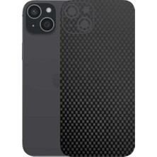 Kapps Iphone 15 Plus ile Uyumlu Fiber Serisi Premium Arka Kapak Kaplama(Kenarlar Yoktur!)