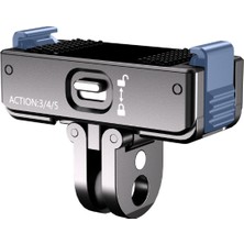 Nukrotech Quıckdock Qdx4-A3 Manyetik ve Kilitli Aksiyon Kamera Montaj Adaptörü 1/4 Dişli – Action 3/4/5 Pro Uyumlu
