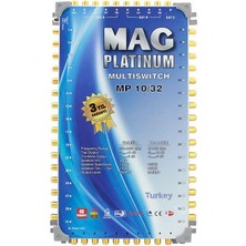 KSB Store Mag Platinum Mp 10/32 Multiswitch - 10 Giriş 32 Çıkışlı Merkezi Uydu Santrali Hybrid 4K ve 3D Destekli
