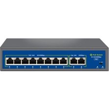 KSB Store Novacom NVC-HIF0820FBL-C 8+2 Port 120W 10/100MBPS Poe Switch (250M Extend Modlu)