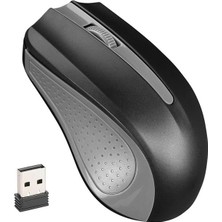 KSB Store Everest SM-537 USB Siyah-Gri 2.4ghz 1600DPI Kablosuz Optik Mouse 5 Metre Menzilli