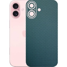 Kapps Iphone 16 ile Uyumlu Fiber Serisi Premium Arka Kapak Kaplama(Kenarlar Yoktur!)