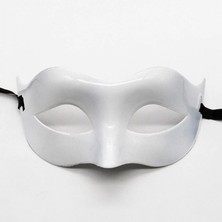 Hace Bazaar Beyaz Renk Masquerade Kostüm Partisi Venedik Balo Maskesi (K95)