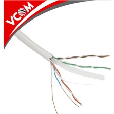 Vcom NC614-305 Utp Cat6 23 Awg 0.57CCA 305MT Gri Kablo