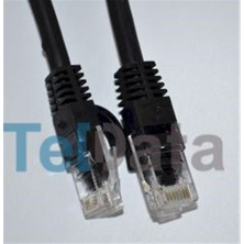 Teldata TLD-200S Cat6 2mt Siyah Utp Patch Kablo