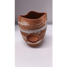 Netx Çömlek Büyük Vatoz Küpü 14X13 cm Kare Ezik Akvaryum Dekoru