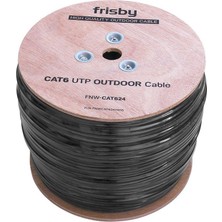 Frisby FNW-CAT624 Cat 6 Utp Outdoor Kablo (305MT) Dış Mekan Kalınlık: 0.58 Mm-23 Awg