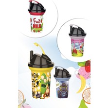 Hereveoyuncak Tedy Pipetli Çocuk Içecek Bardağı Desenli Bardaak 300ML