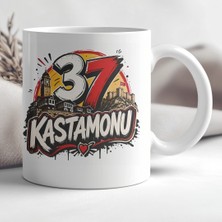 Ajans 313 AJANS313 37 Kastamonu Memleket Temalı Baskılı Seramik Kupa