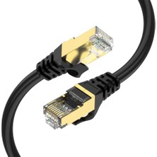 Qgeem QG-OT0601 1mt Cat6 Cu AWG24-7 Utp Siyah Network Kablosu