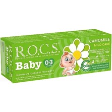 R.O.C.S. Rocs Baby Papatya Özlü Yutulabilir Diş Macunu 0-3 Yaş 35 ml