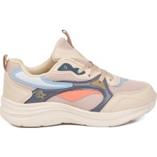 Look Life Koyu Gri-Turuncu Fileli Hava Alabilen Bağcıklı Rahat Tabanlı Unisex Yürüyüş ve Spor Ayakkabı Sneaker 26106 G