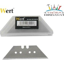 Wert 2165-R Cam Kazıyıcı Halı Maket Bıçağı Yedeği 10 Lu Paket