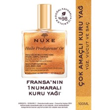 Nuxe Huile Prodigieuse Or Altın Parıltılı Çok Amaçlı Yüz, Vücut, Saçlar Için Kuru Yağ 100 ml