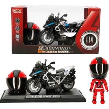 Ozkr Store 1:14 Sesli ve Işıklı Çek Bırak Motosiklet