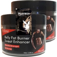 Eelhoe 2 Adet Belly Fatburner Sweat Enhancer Kadınlara Özel Yağlara Parçalayıcı Kas Şekillendirme Kremi A-388 100 Ml+ 1 Adet Jel H.ediye