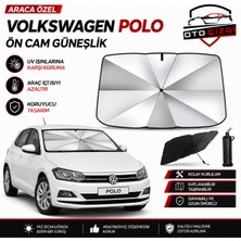 OtoÇizgi Volkswagen Polo Şemsiye Tip Ön Cam Güneşliği Katlanabilir Uv Korumalı Araç Cam Güneşlik