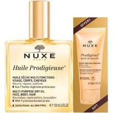Nuxe Huile Prodigieuse Çok Amaçlı Kuru Yağ 100 ml + Prodigieux Shower Oil 30 ml